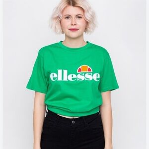 Ellesse Kelly Green Alberta Cropped T Shirt Size S